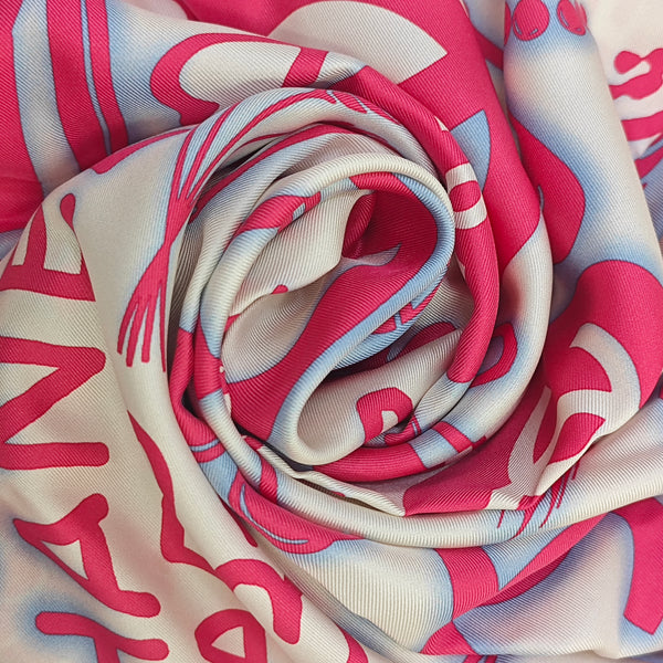 Mulberry Silk Silk Scarf Multicolor