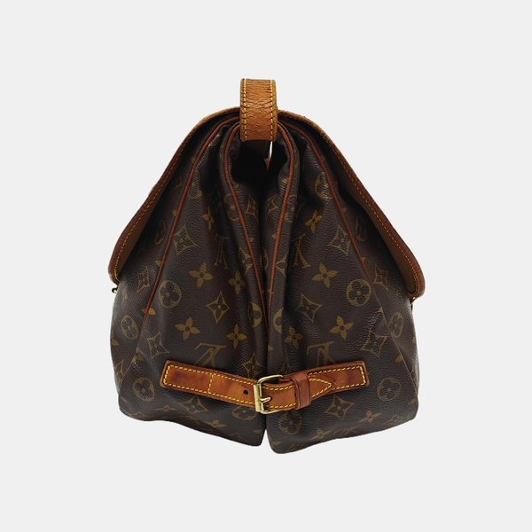 SAUMUR 35 Monogram Coated Canvas Brown