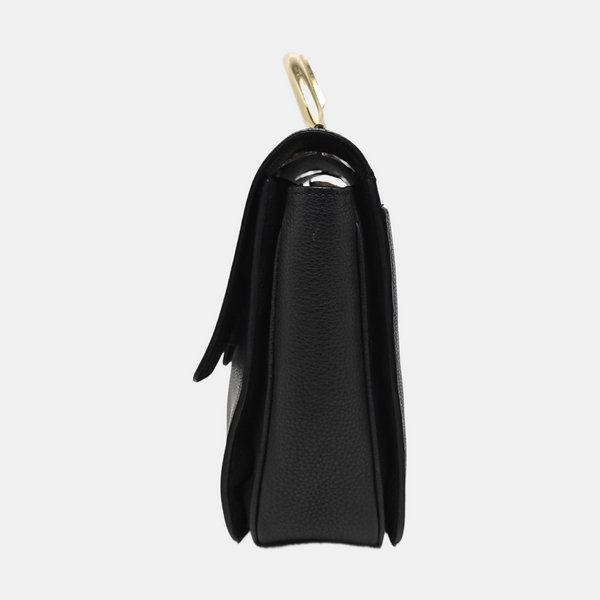 Calfskin Shoulder Bag Black