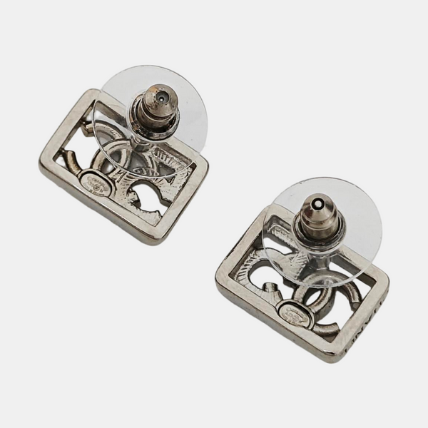 Metal Silver Stud Earrings