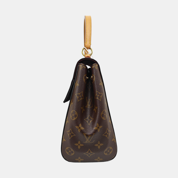 CLUNY MM Monogram Coated Canvas Brown
