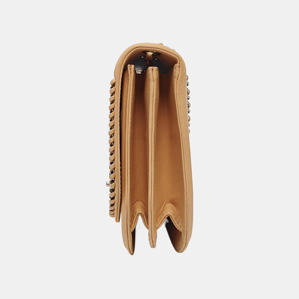 Calfskin Shoulder Bag Beige