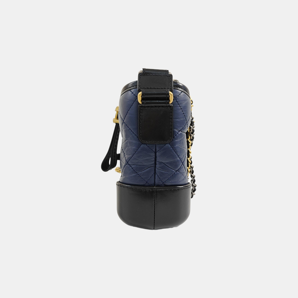 GABRIELLE Small Quilted Calfskin Blue
