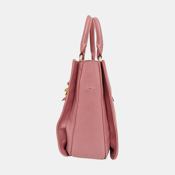 Calfskin Shoulder Bag Pink