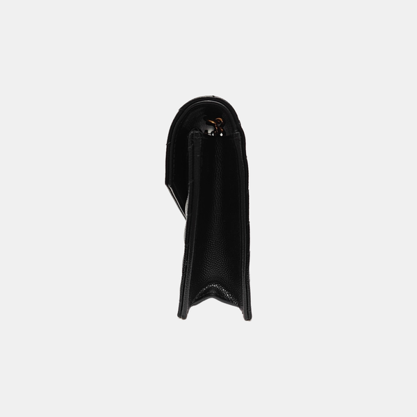 MONOGRAM Chevron Calfskin Black