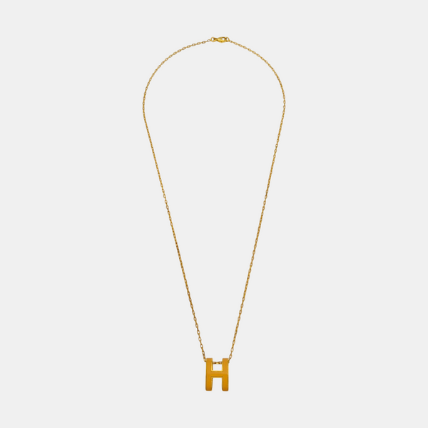 Pop H Metal Gold Necklace