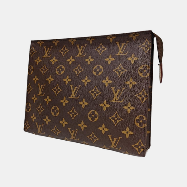 TOILET POCKET 26 Monogram Coated Canvas Brown
