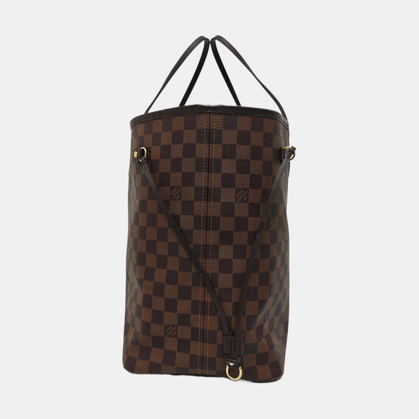 NEVERFULL GM Damier Ebene Coated Canvas Brown