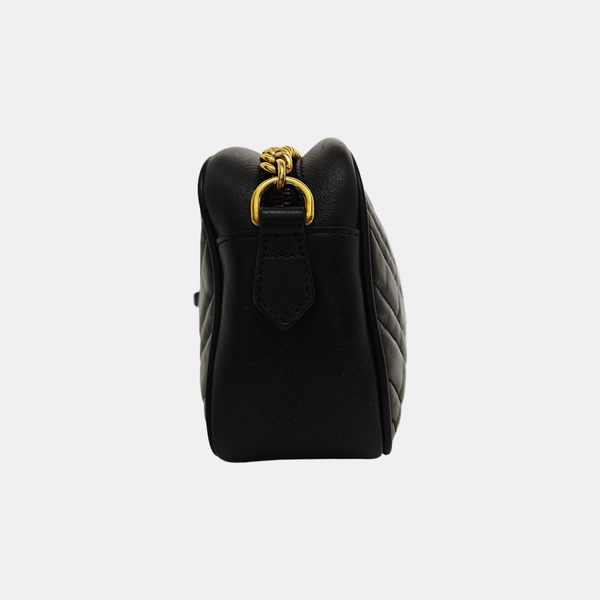 GG Marmont Small Quilted Calfskin Black