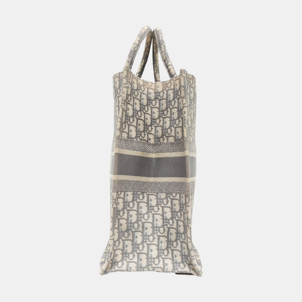 Authenticated pre-owned Book Tote Large Oblique Canvas Gray - Tote Bag at Looply