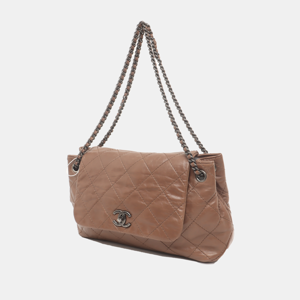 Quilted Calfskin Brown
