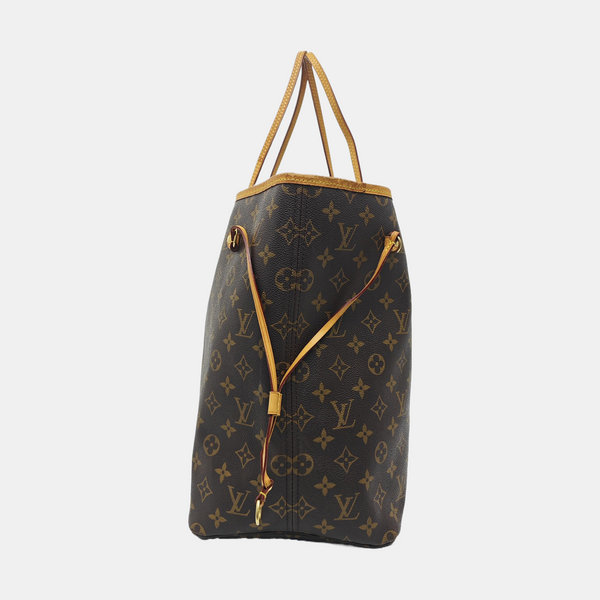 NEVERFULL GM Monogram Coated Canvas Brown