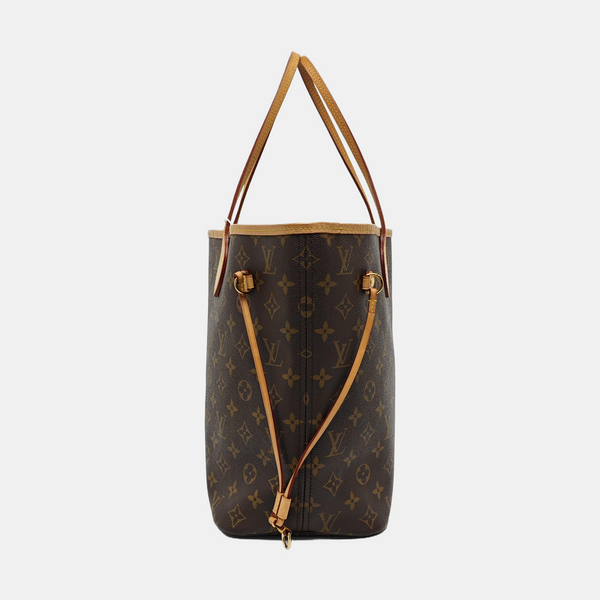 NEVERFULL MM Monogram Coated Canvas Brown