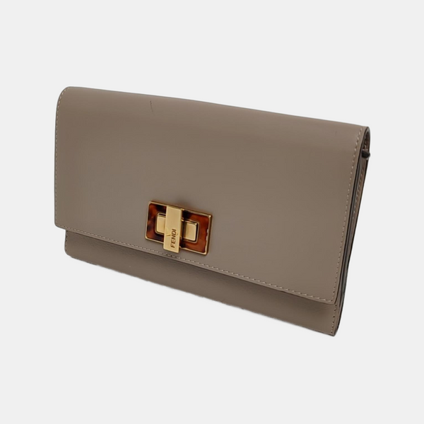 Calfskin Wallet Gray