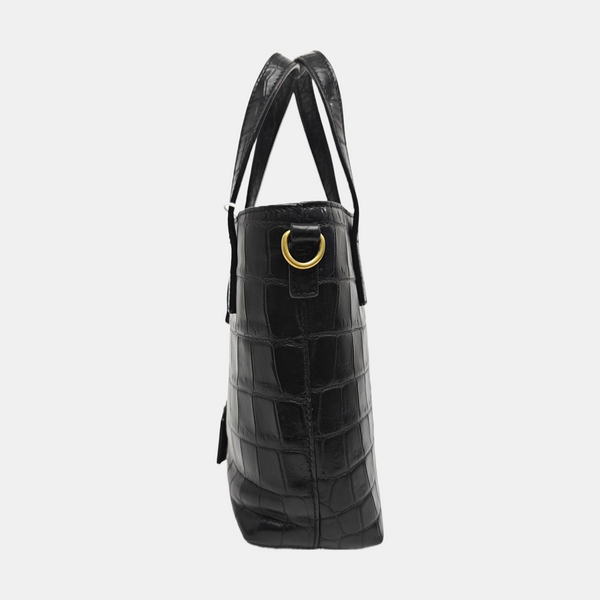 Calfskin Shoulder Bag Black