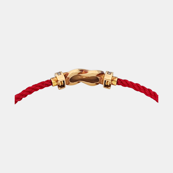 Chance Infinie Fabric Red Bracelet