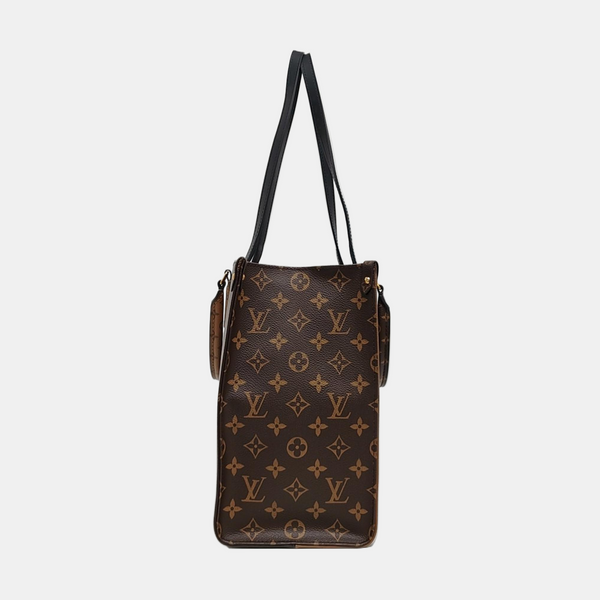 ONTHEGO MM Monogram Coated Canvas Brown