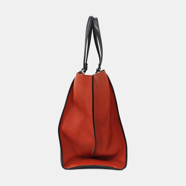 Calfskin Top Handle Bag Blue