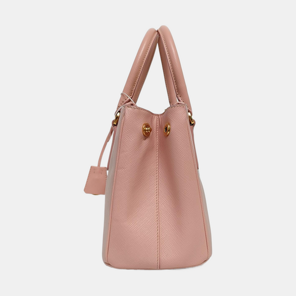 Galleria Small Saffiano Calfskin Pink
