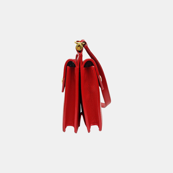 Title Mini Calfskin Red