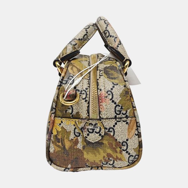 Ophidia Mini Monogram Coated Canvas Brown