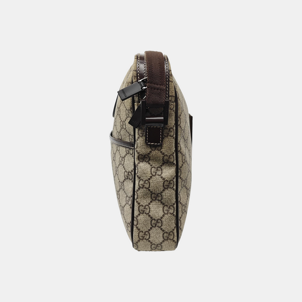 Monogram Coated Canvas Shoulder Bag Beige