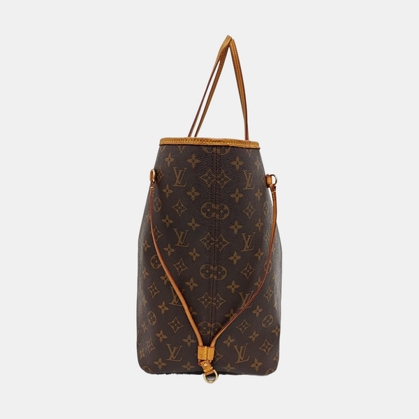 NEVERFULL GM Monogram Coated Canvas Brown