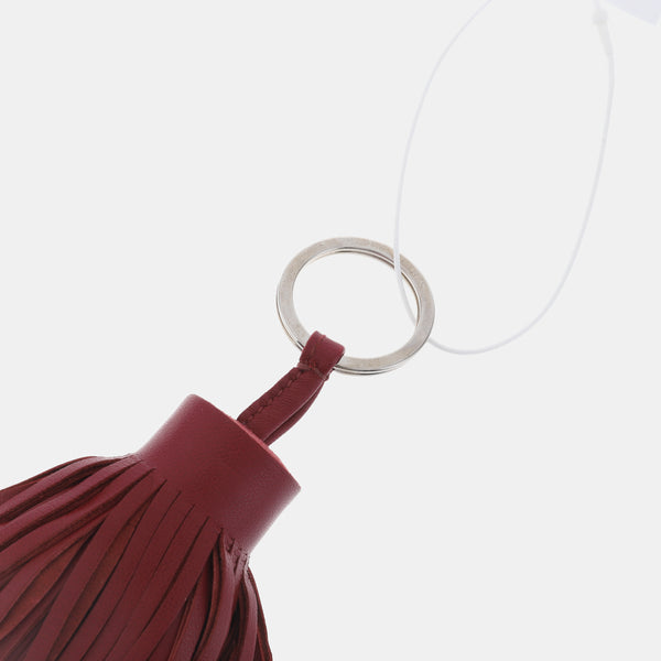 Red Leather Bag Charm