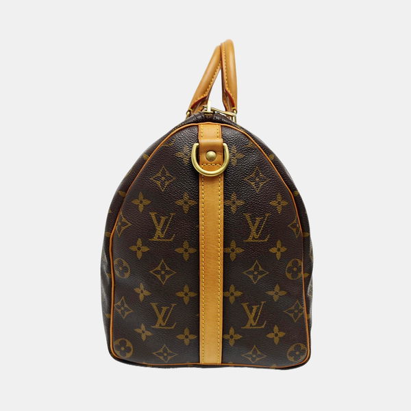 SPEEDY 35 Monogram Coated Canvas Brown