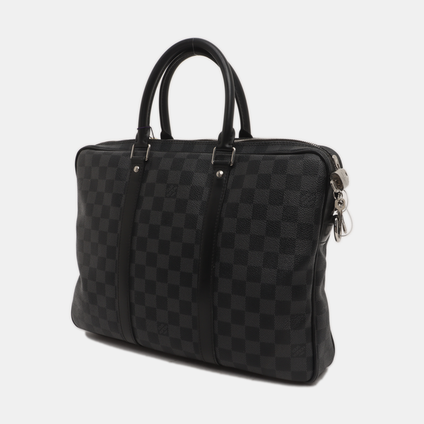 PORTE-DOCUMENTS PM Damier Graphite Coated Canvas Black