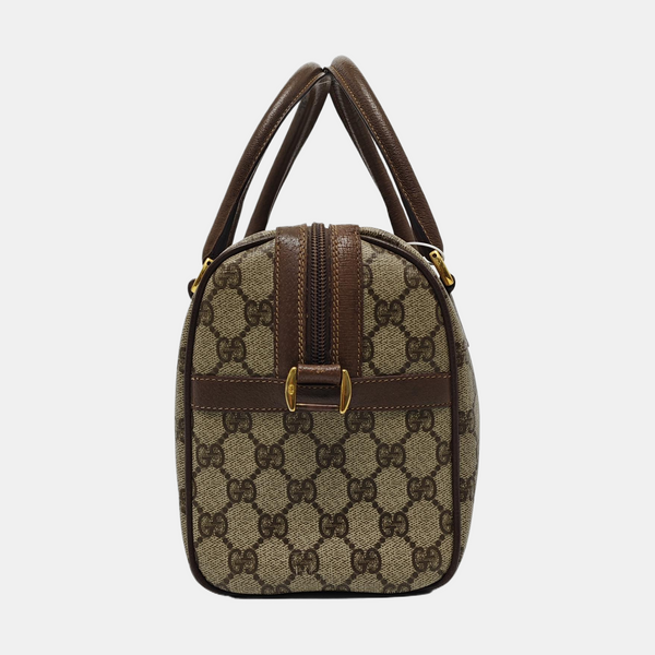 Monogram Coated Canvas Top Handle Bag Beige