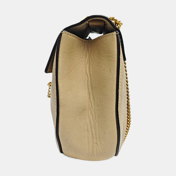 Drew Medium Calfskin Beige