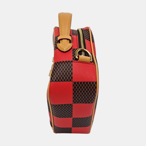 MESSENGER Damier Coated Canvas Red
