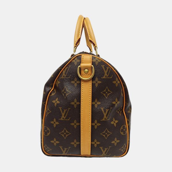 SPEEDY 30 Monogram Coated Canvas Brown