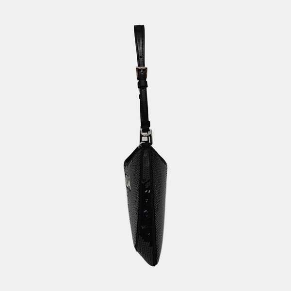 Sequins Shoulder Bag Black