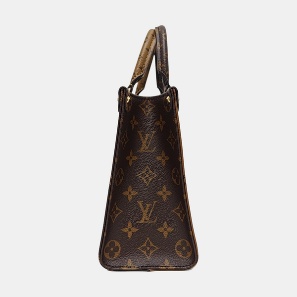 ONTHEGO PM Monogram Coated Canvas Brown