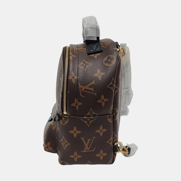 PALM SPRINGS Mini Monogram Coated Canvas Brown