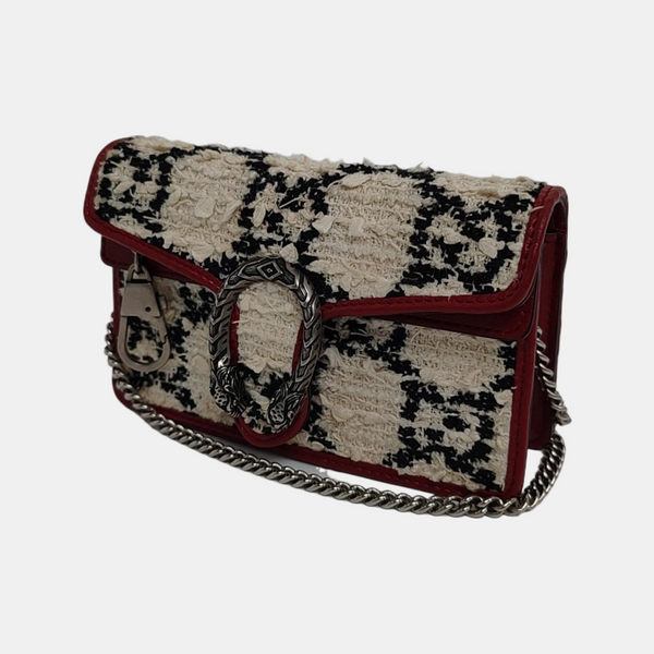 Dionysus Super Mini Monogram Wool White