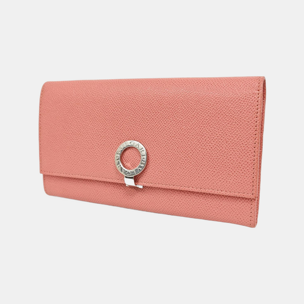 BVLGARI Calfskin Pink Wallet