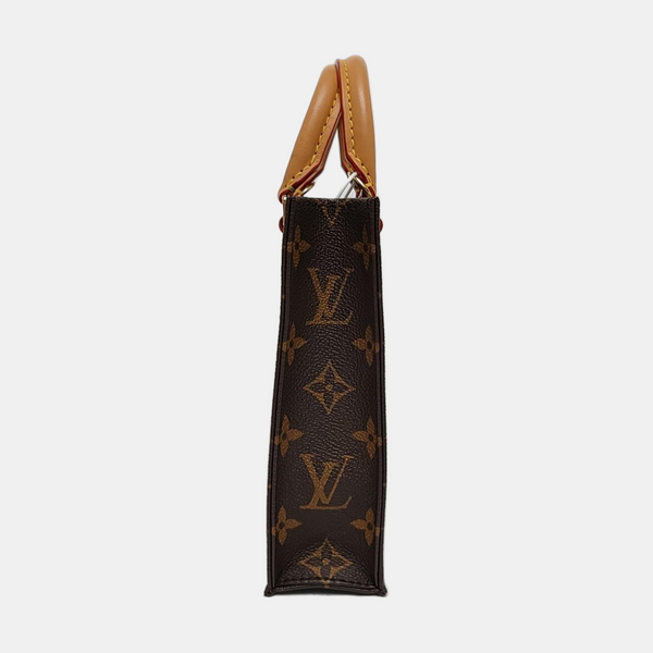 SAC PLAT Mini Monogram Coated Canvas Brown