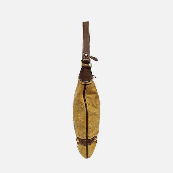 Suede Shoulder Bag Brown