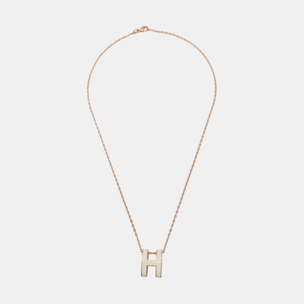 Pop H Metal Rose Gold Necklace