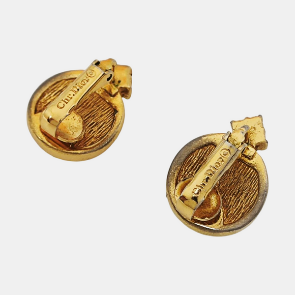 Metal White Clip On Earrings
