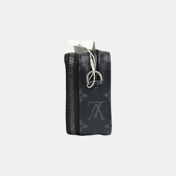 ALPHA Monogram Coated Canvas Black