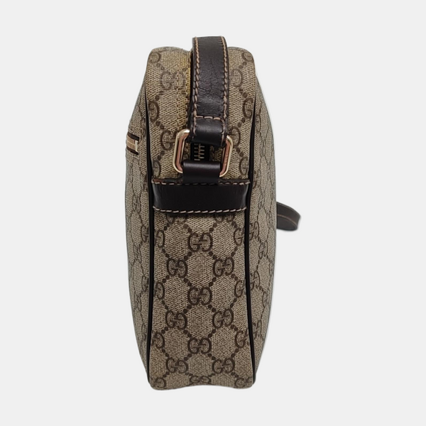 Monogram Coated Canvas Shoulder Bag Brown