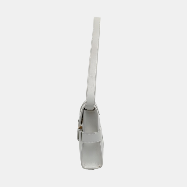 Calfskin Shoulder Bag White