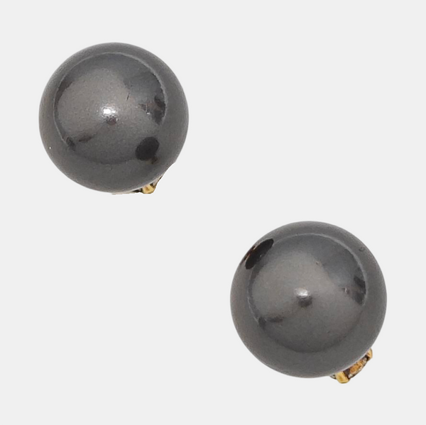 Dior Tribales Metal Gray Stud Earrings