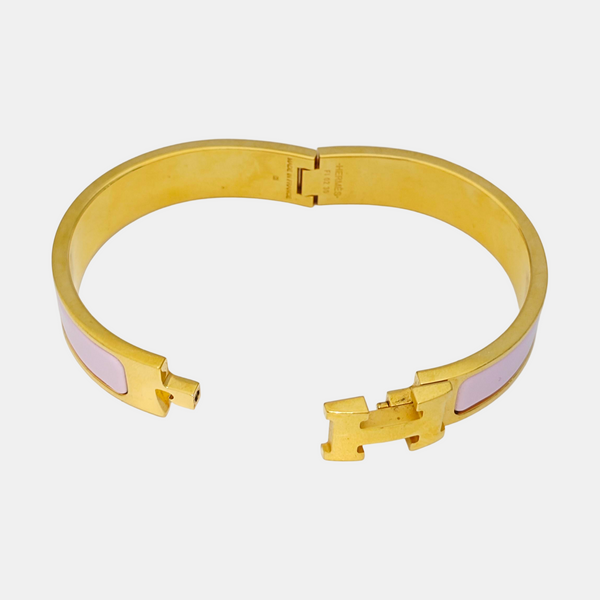 Clic H Metal Gold Bangle
