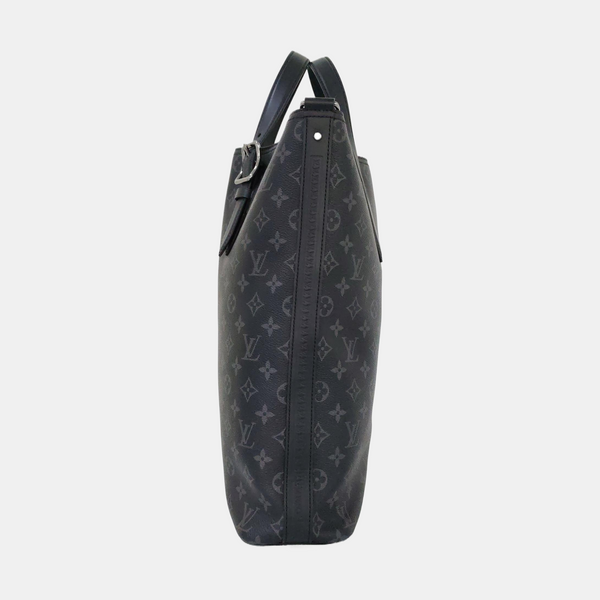 DAVIS Monogram Coated Canvas Black