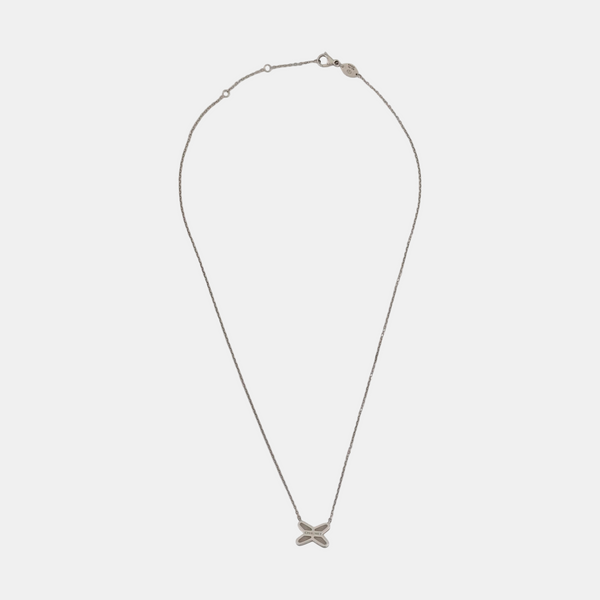 Jeux De Liens 18k White Gold Silver Necklace